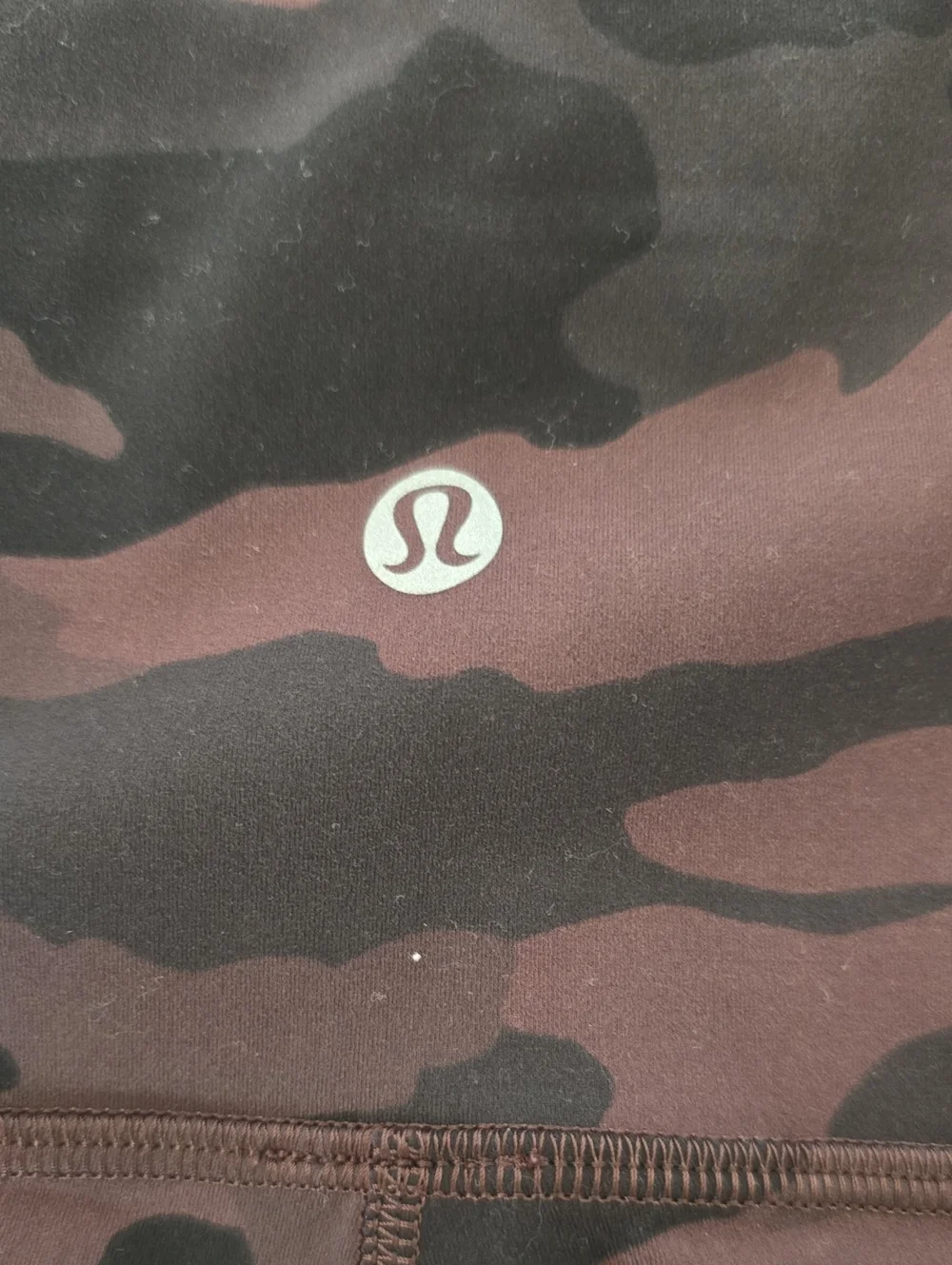 Lululemon Athletica Camo High-Waist Leggings in Brown and Black
